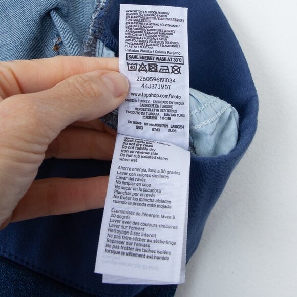 Topshop Jamie Moto Maternity Jeans Size 12 - Picture 8 of 9